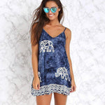 Blue Tied Elephant Dress